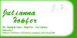 julianna hopfer business card